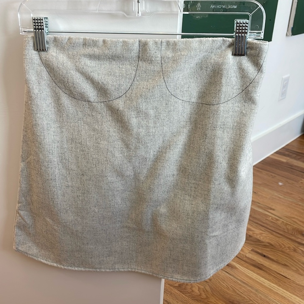 Wool blend tube top
